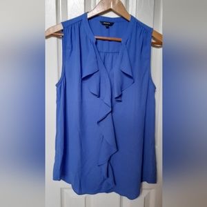 RW&Co sleevless blouse, size M, blue
